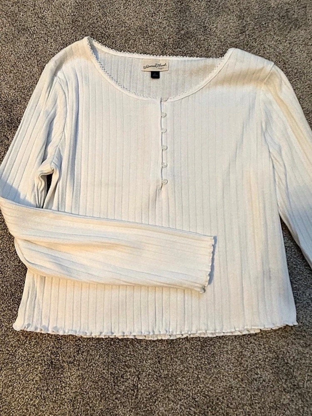 Universal Threads Ribbed Button-Front Size Large NWT
